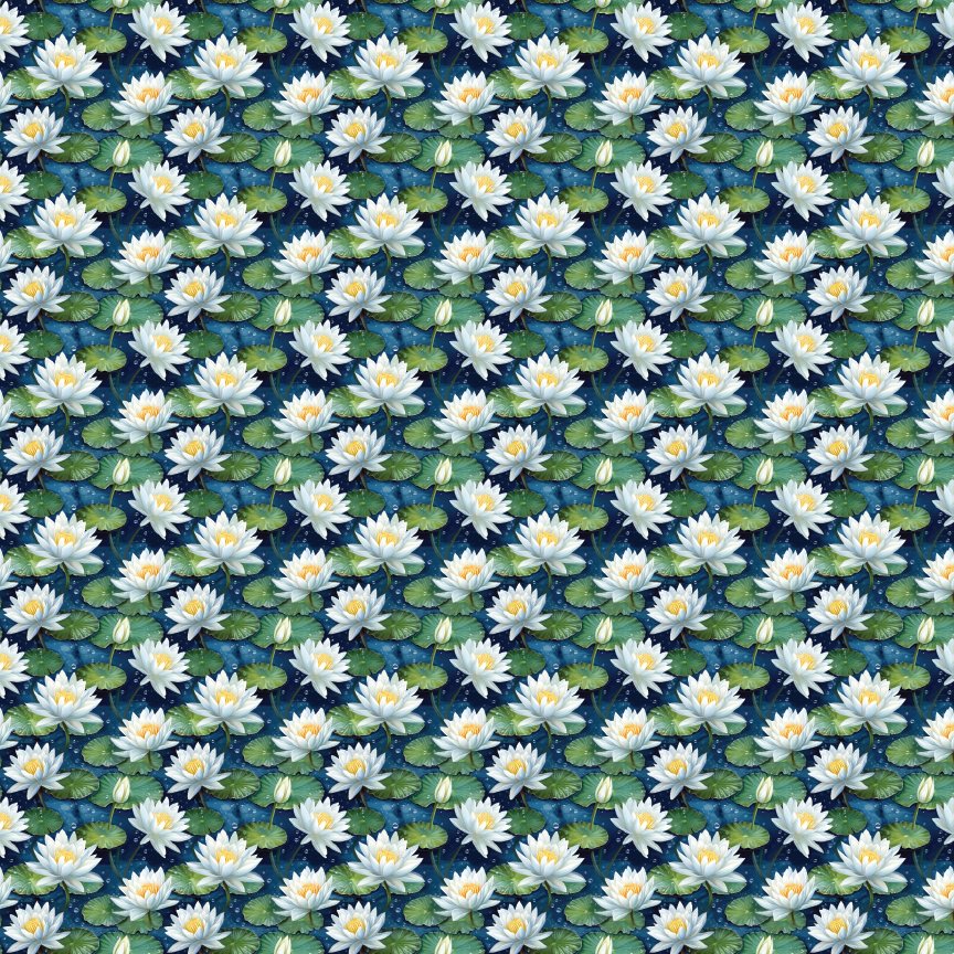 Lovely Water Lillies Pattern Acrylic Sheets - CMB Pattern Acrylic